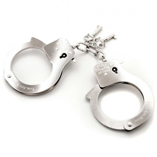 Металлические наручники Metal Handcuffs - Fifty Shades of Grey - купить с доставкой в Красноярске