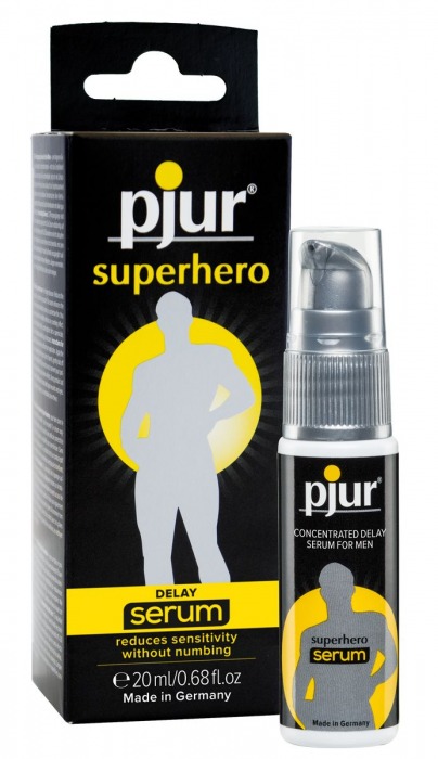 Сыворотка-пролонгатор pjur SUPERHERO Delay Serum - 20 мл. - Pjur - купить с доставкой в Красноярске