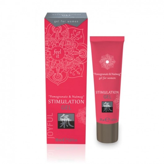 Возбуждающий интимный гель для двоих STIMULATION GEL Pomegranate   Nutmeg - 30 мл. - Shiatsu - купить с доставкой в Красноярске