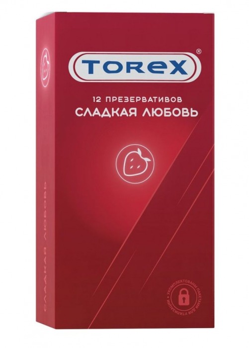 Презервативы Torex  Сладкая любовь  с ароматом клубники - 12 шт. - Torex - купить с доставкой в Красноярске
