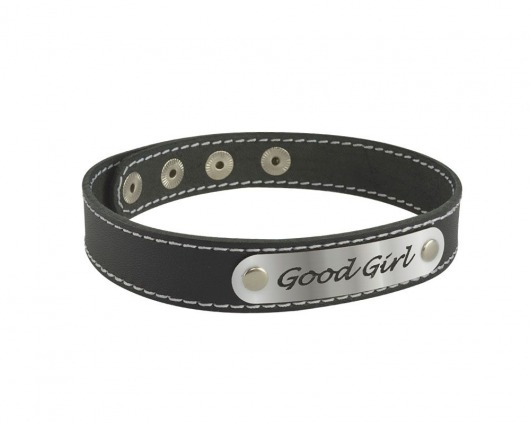 Чокер с белой строчкой Good Girl - Sitabella - купить с доставкой в Красноярске