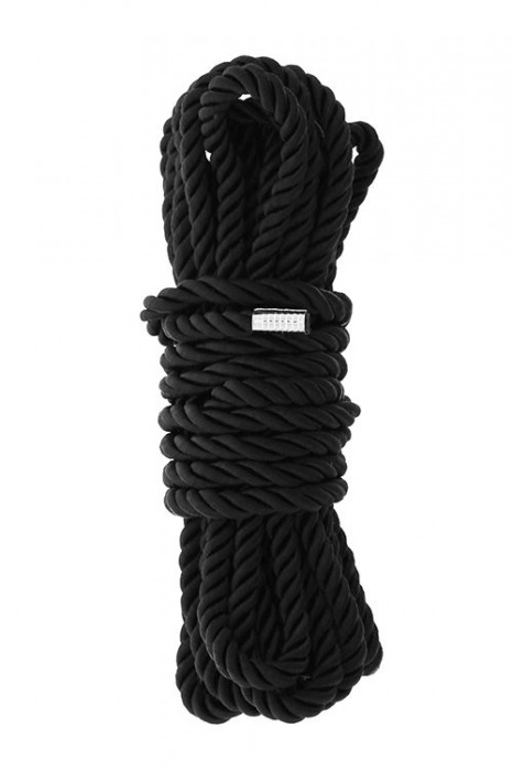 Черная веревка для шибари DELUXE BONDAGE ROPE - 5 м. - Dream Toys - купить с доставкой в Красноярске