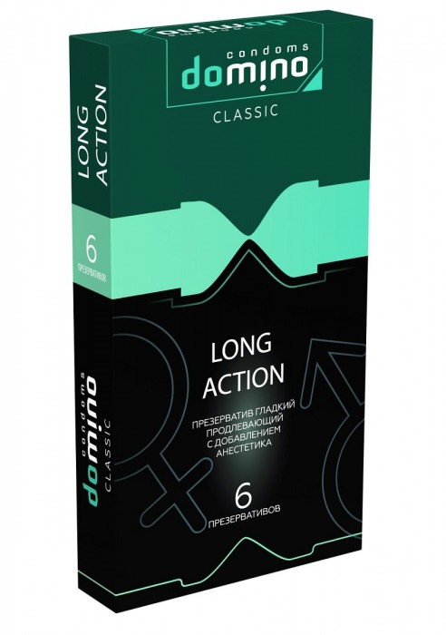 Презервативы с пролонгирующим эффектом DOMINO Classic Long action - 6 шт. - Domino - купить с доставкой в Красноярске