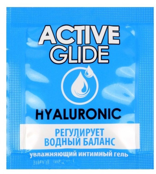 Лубрикант на водной основе Active Glide с гиалуроновой кислотой - 3 гр. - Биоритм - купить с доставкой в Красноярске