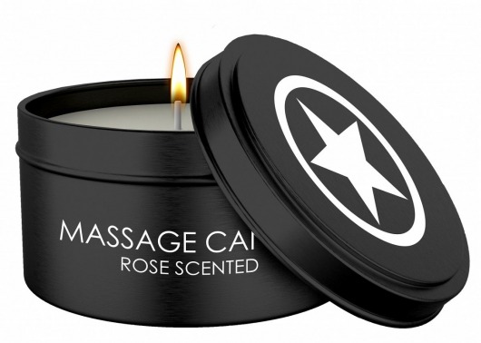 Массажная свеча с ароматом розы Massage Candle - Shots Media BV - купить с доставкой в Красноярске