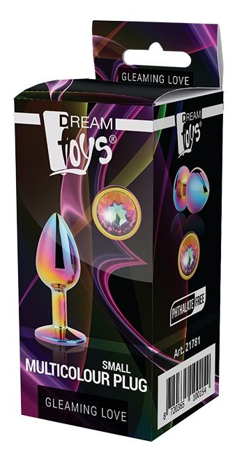 Голографическая анальная втулка с радужным кристаллом - 7,1 см. - Dream Toys - купить с доставкой в Красноярске