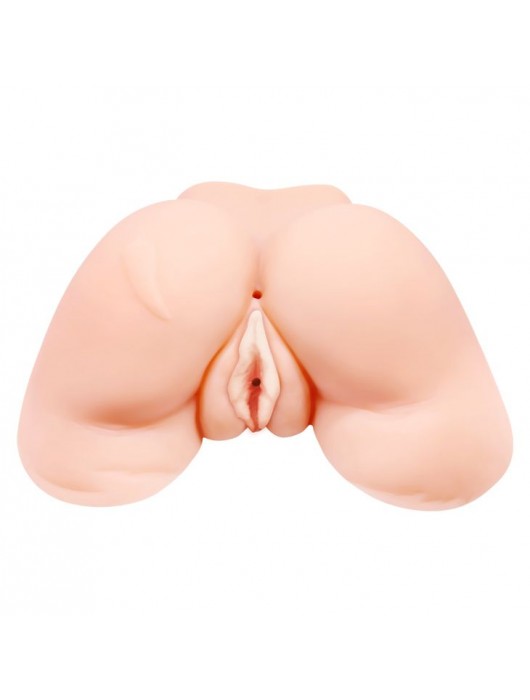 Телесная вибровагина Julie с 2 рабочими отверстиями - Baile - в Красноярске купить с доставкой