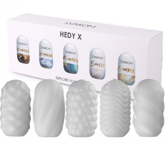 Набор из 5 мастурбаторов Hedy X5 Mixed - Svakom - в Красноярске купить с доставкой