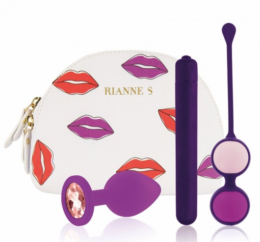 Фиолетовый вибронабор First Vibe Kit - Rianne S