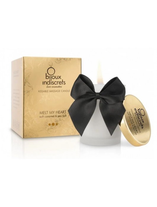 Массажная свеча Melt My Heart с ароматом карамели - 70 мл. - Bijoux Indiscrets - купить с доставкой в Красноярске
