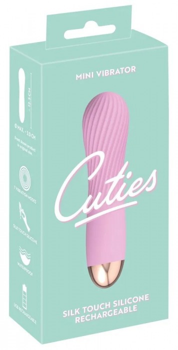 Розовый мини-вибратор Cuties 2.0 - 12,5 см. - Orion