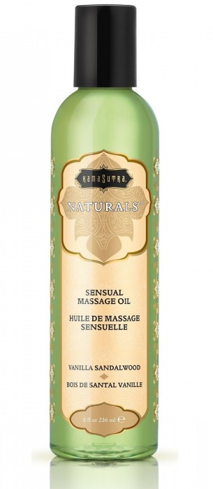 Массажное масло Naturals Vanilla Sandalwood с ароматом ванили и сандала - 236 мл. - Kama Sutra - купить с доставкой в Красноярске