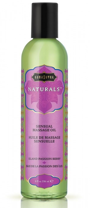 Массажное масло Naturals Island Passion Berry с ароматом тропических фруктов - 236 мл. - Kama Sutra - купить с доставкой в Красноярске