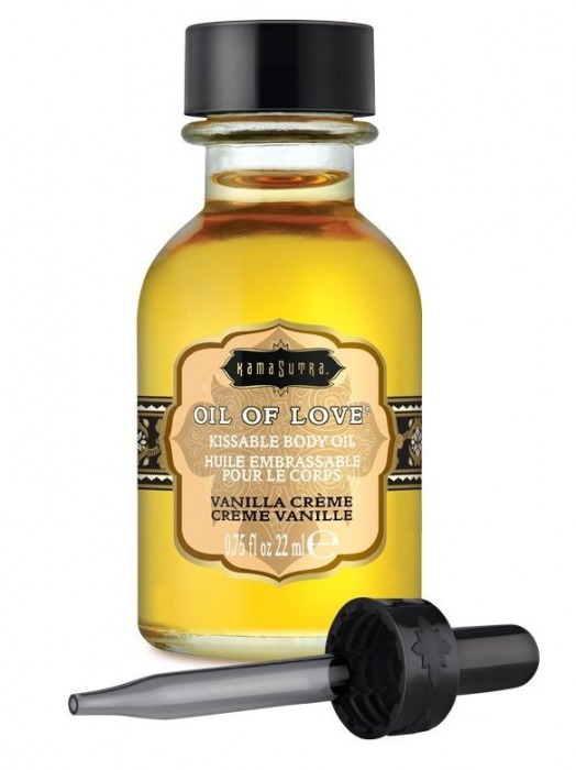 Масло для ласк с ароматом ванили Oil of Love Vanilla Creme - 22 мл. - Kama Sutra - купить с доставкой в Красноярске