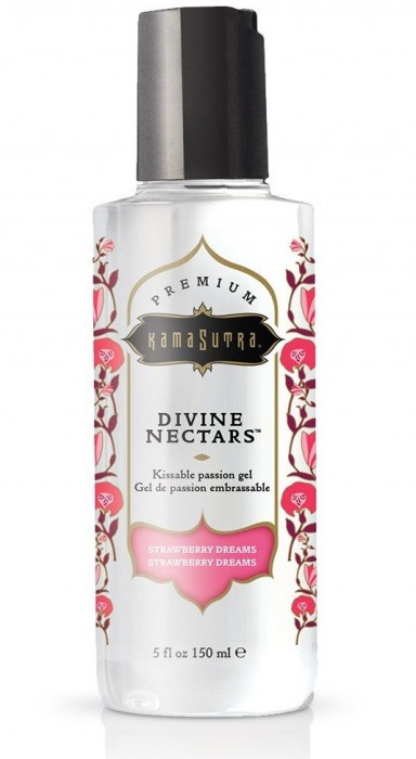 Гель-лубрикант на водной основе Divine Nectars Strawberry Dream с ароматом клубники - 150 мл. - Kama Sutra - купить с доставкой в Красноярске