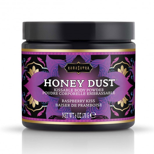 Пудра для тела Honey Dust Body Powder с ароматом малины - 170 гр. - Kama Sutra - купить с доставкой в Красноярске