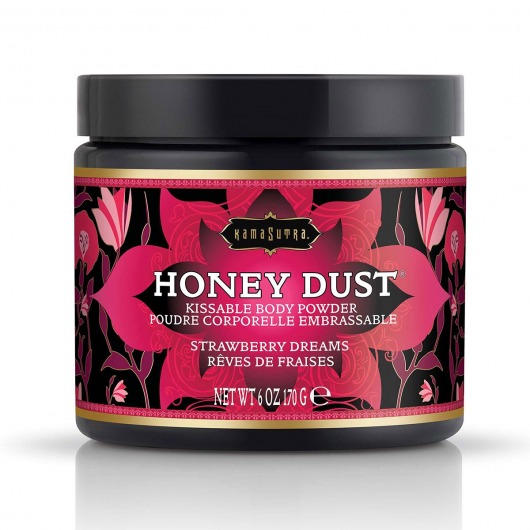 Пудра для тела Honey Dust Body Powder с ароматом клубники - 170 гр. - Kama Sutra - купить с доставкой в Красноярске