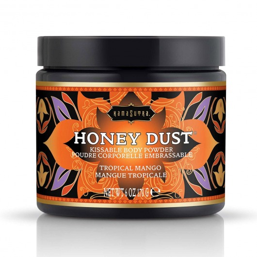 Пудра для тела Honey Dust Body Powder с ароматом манго - 170 гр. - Kama Sutra - купить с доставкой в Красноярске