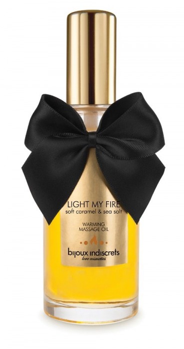 Массажное масло Light My Fire с ароматом карамели - 100 мл. - Bijoux Indiscrets - купить с доставкой в Красноярске