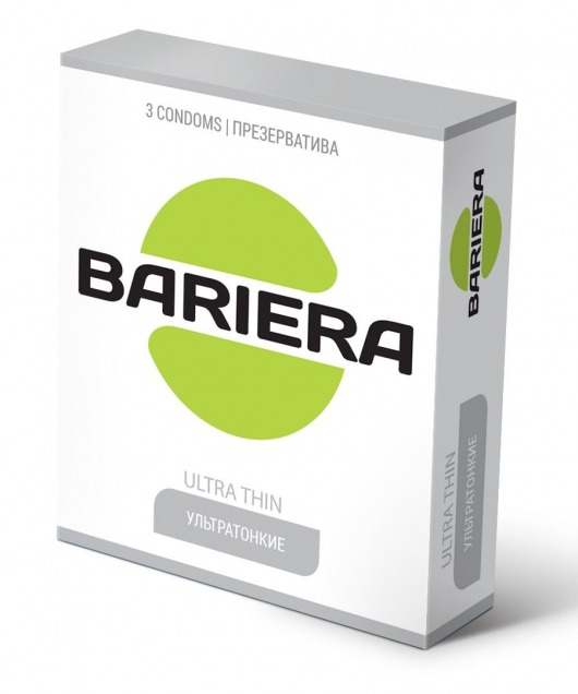 Ультратонкие презервативы Bariera Ultra Thin - 3 шт. - Bariera - купить с доставкой в Красноярске