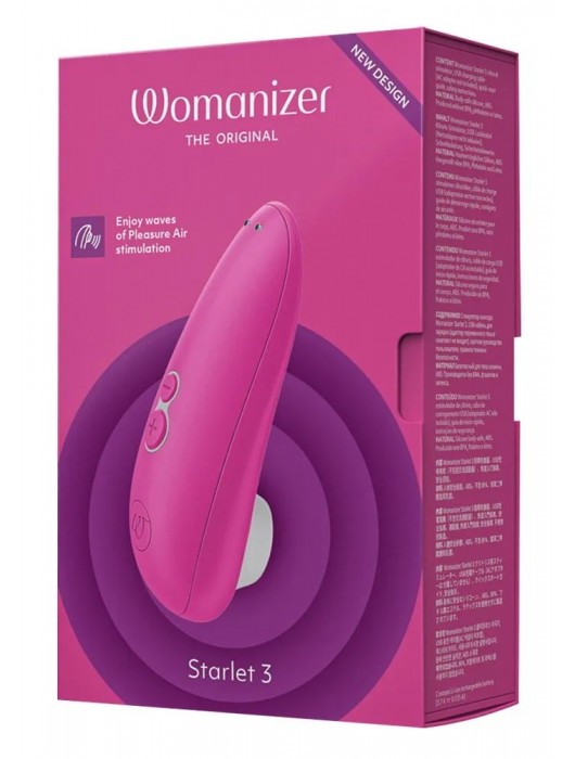 Розовый клиторальный стимулятор Womanizer Starlet 3 - Womanizer