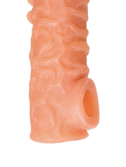 Телесная закрытая насадка с шершавой головкой Cock Sleeve Size S - 13,8 см. - KOKOS - в Красноярске купить с доставкой