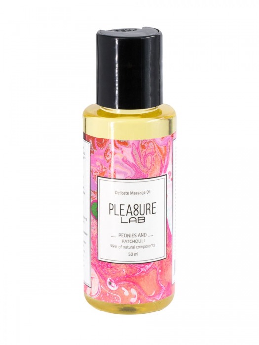 Массажное масло Pleasure Lab Delicate с ароматом пиона и пачули - 50 мл. - Pleasure Lab - купить с доставкой в Красноярске