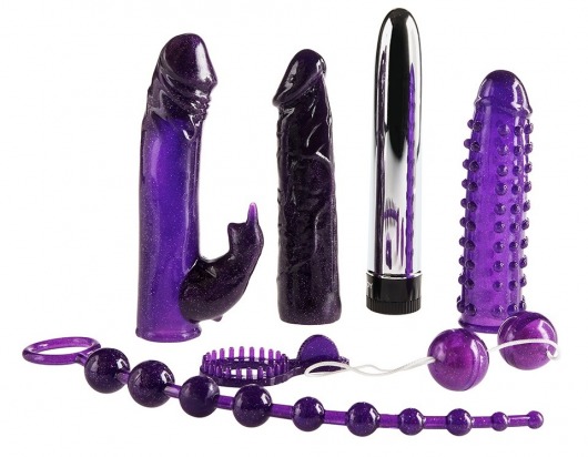 Набор фиолетовых стимуляторов Imperial Rabbit Kit - Toy Joy - купить с доставкой в Красноярске