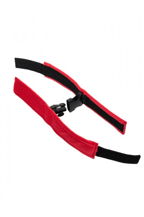 Красно-черные велюровые оковы Anonymo - ToyFa - купить с доставкой в Красноярске