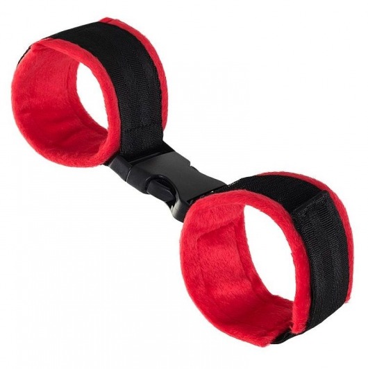 Красно-черные велюровые оковы Anonymo - ToyFa - купить с доставкой в Красноярске