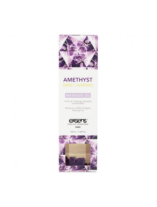 Органическое массажное масло AMETHYST SWEET ALMOND - 100 мл. - Exsens - купить с доставкой в Красноярске