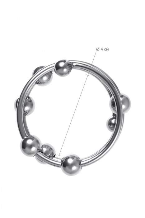 Большое металлическое кольцо под головку пениса - ToyFa - купить с доставкой в Красноярске