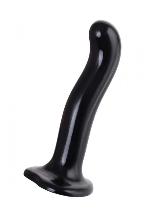 Черный стимулятор для пар P G-Spot Dildo Size M - 18 см. - Strap-on-me - в Красноярске купить с доставкой