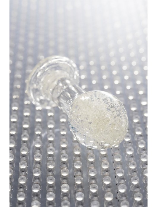 Прозрачная, светящаяся в темноте анальная втулка - 6,5 см. - Sexus