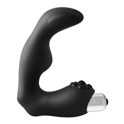 Черный вибромассажер простаты FantASStic Vibrating Prostate Massager - 11,3 см. - Dream Toys - в Красноярске купить с доставкой