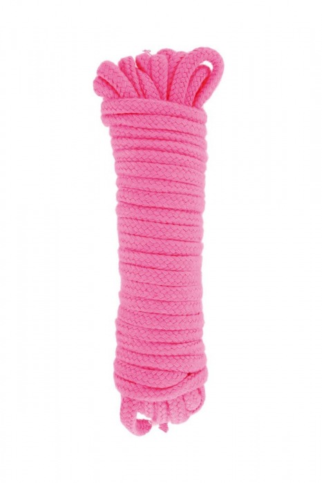 Розовая веревка для связывания Sweet Caress Rope - 10 метров - Sweet Caress - купить с доставкой в Красноярске