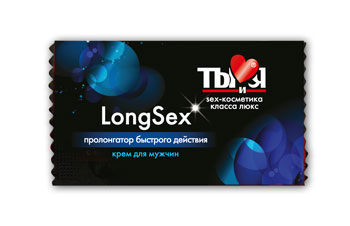 Пролонгирующий крем LongSex в одноразовой упаковке - 1,5 гр. - Биоритм - купить с доставкой в Красноярске