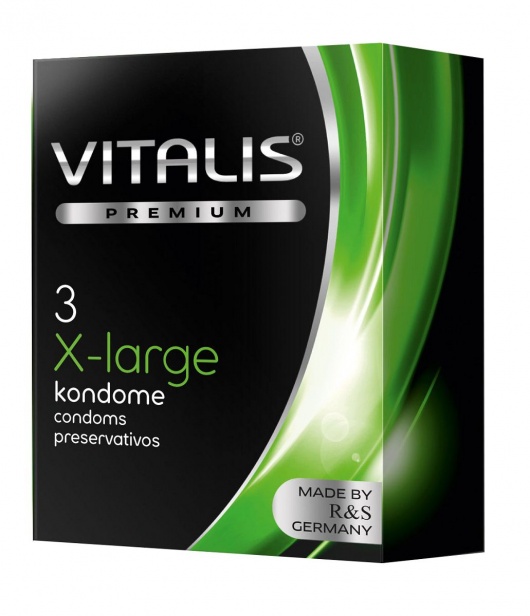 Презервативы увеличенного размера VITALIS PREMIUM x-large - 3 шт. - Vitalis - купить с доставкой в Красноярске