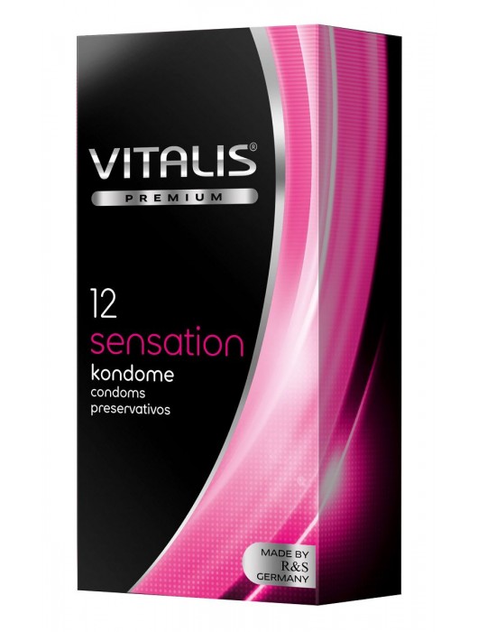 Презервативы VITALIS PREMIUM sensation с пупырышками и кольцами - 12 шт. - Vitalis - купить с доставкой в Красноярске