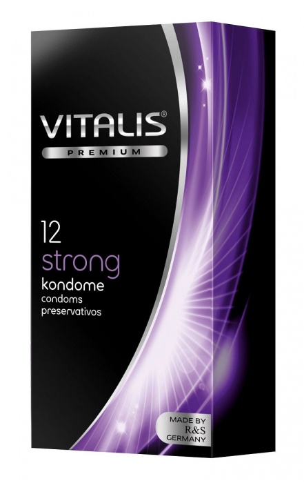 Презервативы с утолщённой стенкой VITALIS PREMIUM strong - 12 шт. - Vitalis - купить с доставкой в Красноярске