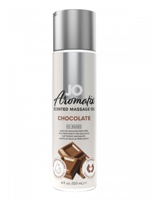 Массажное масло JO Aromatix Massage Oil Chocolate с ароматом шоколада - 120 мл. - System JO - купить с доставкой в Красноярске