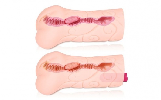 Телесный вибромастурбатор-вагина Tattoo Auto - KOKOS - в Красноярске купить с доставкой