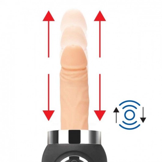 Портативная секс-машина Thrusting Compact Sex Machine c 2 насадками - Lux Fetish - купить с доставкой в Красноярске