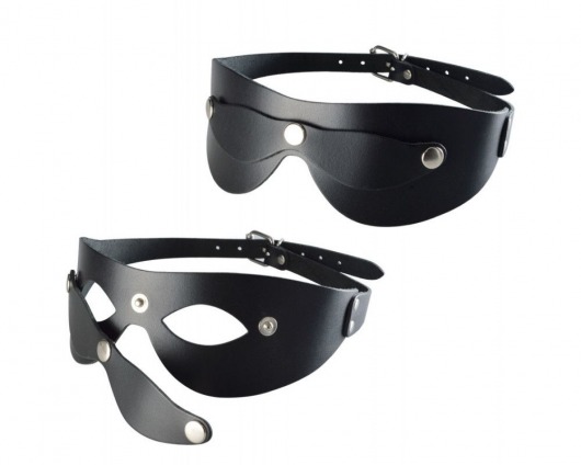 Черная кожаная маска  Новичок - Sitabella - купить с доставкой в Красноярске