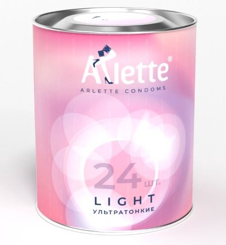 Ультратонкие презервативы Arlette Light - 24 шт. - Arlette - купить с доставкой в Красноярске