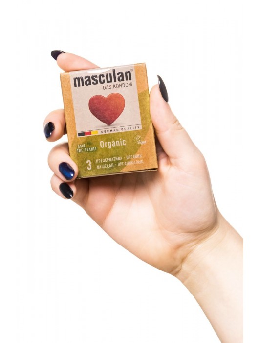 Экологически чистые презервативы Masculan Organic - 3 шт. - Masculan - купить с доставкой в Красноярске