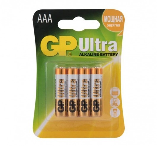 Батарейки алкалиновые GP Ultra Alkaline 24А AАA/LR03 - 4 шт. - Элементы питания - купить с доставкой в Красноярске