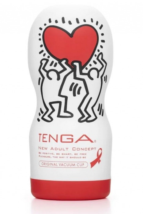 Мастурбатор Keith Haring Cup Deep Throat - Tenga - в Красноярске купить с доставкой