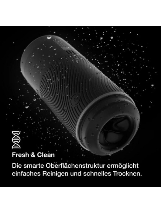 Черный мастурбатор с контролем всасывания Arcwave Pow Stroker - Arcwave - в Красноярске купить с доставкой