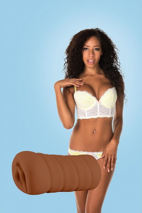 Коричневый мастурбатор-вагина BRIANNA - Dream Toys - в Красноярске купить с доставкой